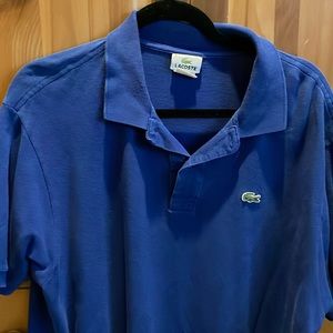 Lacoste men’s vintage polo. Size 7 large, blue